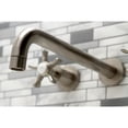 thumbnail image 3 of Kingston Brass KS8058NX Hamilton Two-Handle Wall Mount Roman Tub Faucet, Brushed Nickel, 3 of 7
