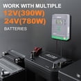 thumbnail image 2 of MUCH 30 Amp 12V/24V DC Input MPPT Solar Charge Controller with  LCD screen and Dual USB , 30Amp-BT PV 100V Solar Panel Battery Regulator, 2 of 11