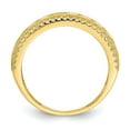 thumbnail image 2 of Solid 10k Yellow Gold CZ Cubic Zirconia Anniversary Ring Band Size 8, 2 of 6