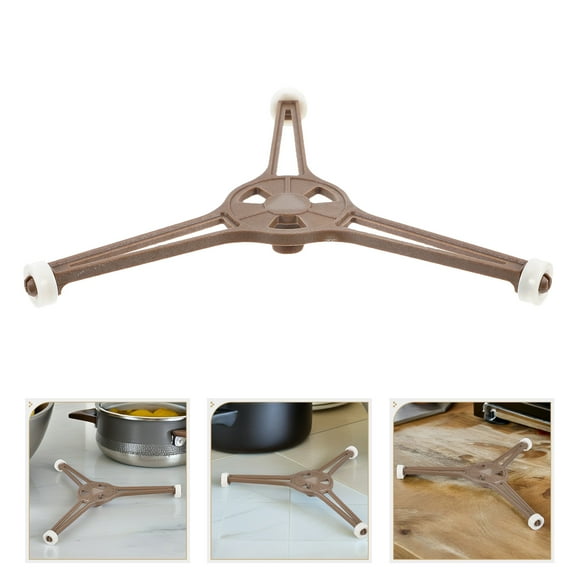 Toyvian Universal Microwave Turntable Plate Holder Light Brown Enhanced Heating Efficiency