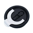 thumbnail image 2 of 40oz Leak Proof Replacement Cup Lid with Double Drinking Spouts - Reusable Straw Cap with Suction Nozzle and Threaded Design for Car Cup Holders and Travel Use - Black, 2 of 4