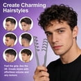 thumbnail image 2 of Texture Comb, Voluminous Wide Tooth Texture Styling Comb for Hair Styling, Root Lifter Comb with Textured Non Slip Grip, ABS Plastic Hair Styling Tool for Men Women (Black+Pink), 2 of 7