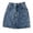 Dark Blue, variant on Jean Skirt for Kids Casual Mini Denim Skirt Cute Denim Skirt Back to School Clothes Skirt for Girls 9-10 Years