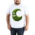 thumbnail image 4 of Mens Oversize T Shirts Moon (3)Casual Short Sleeve Basic Tees Crew Neck T-Shirt Funny Graphic Tees Black or White XS-5XL, 4 of 5