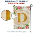 thumbnail image 4 of America Forever Spring Monogram Garden Flag Letter D 12.5 x 18 inches Double Sided Vertical Outdoor, Yard, Lawn, Beautiful Roses, Summer Floral Garden Flag, 4 of 5