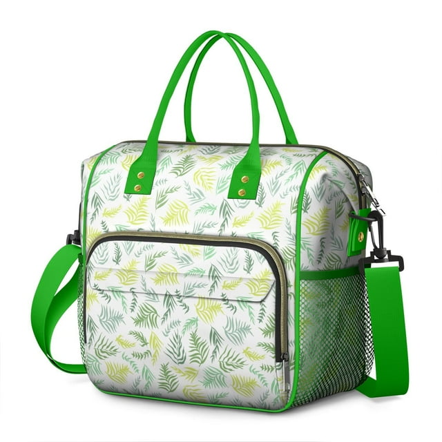 Sac à Lunch Isolé Imprimé Esthétique Grande Boîte à Lunch Réutilisable Sac à Lunch Adulte Double Compartiment Sac à Lunch Étanche Sac à Lunch Pliable Multi-Poches