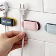 thumbnail image 3 of Baohd 4pcs Power Plug Socket Holder Punch-Free Adhesive Hook Waterproof Wall Storage Hook, 3 of 7
