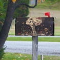 thumbnail image 4 of Yayeee Mailbox Cover Magnetic Standard Size Post Box Cover Wrap Decor, Skeleton with Flowers Pattern, 4 of 9