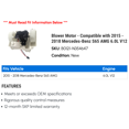 thumbnail image 2 of Blower Motor - Compatible with 2015 - 2018 Mercedes-Benz S65 AMG 6.0L V12 2016 2017, 2 of 2