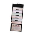 thumbnail image 3 of simhoa Hanging Wall File Organizer Document Holder 6 Pocket Wear Resistant Sturdy Paper Folder File Folder Expanding for Home School colorful, 3 of 10