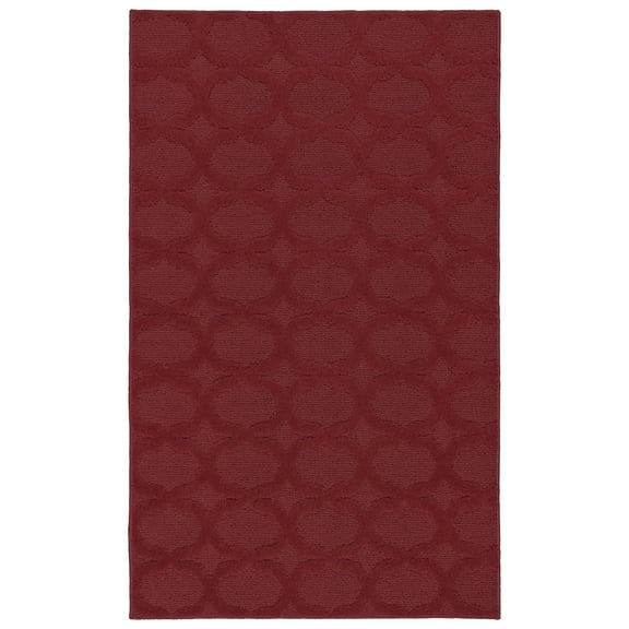 Garland Rug Sparta Chili Red Indoor Area Rug, 3' x 5'