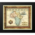 thumbnail image 2 of Vision Studio 17x15 Black Modern Framed Museum Art Print Titled - Map of Africa, 2 of 5