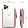 thumbnail image 3 of Commodity Castle Small Wallet for Women Slim Bifold Leather Credit Card Holder Wallets Zipper Pocket Coin Purse with ID Window, 3 of 5