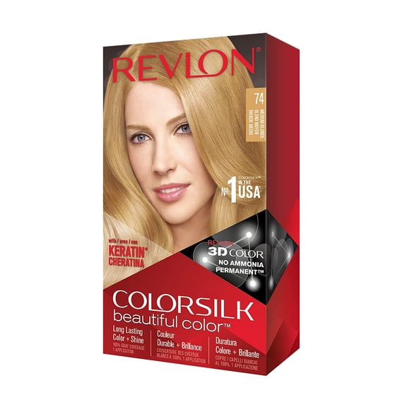 Permanent Hair Color by Revlon REV-95742 #74 Medium Blonde, 5 Pack
