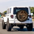 thumbnail image 2 of Spare Tire Cover with Backup Camera Hole, Universal Wheel Tire Cover Tire Protectors for Trailer RV Van SUV Truck Camper and Many Vehicle, 2 of 10