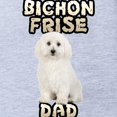 thumbnail image 2 of CafePress - Bichon Frise Dad - Cute Infant Baby Football Bodysuit, 2 of 3