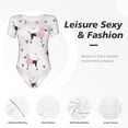 thumbnail image 6 of Naloa Cute Poodle Dog Women's Short-Sleeved Onesie, One-Piece Swimsuit for Parties, dates, clubs - X-Large, 6 of 9