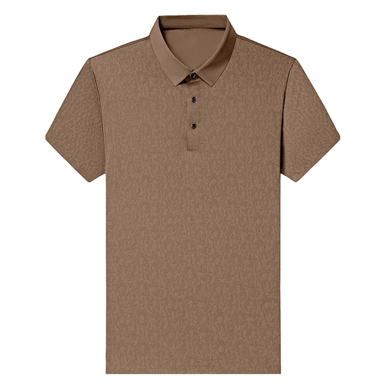 Xzbqbs Men's Printed Polo Shirt Short Sleeve Thin Breathable