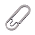 RISON Titanium Quick Release Keychain Carabiner - Anti-Lost Spring Hook, Lightweight EDC For Belt Loops & Bags