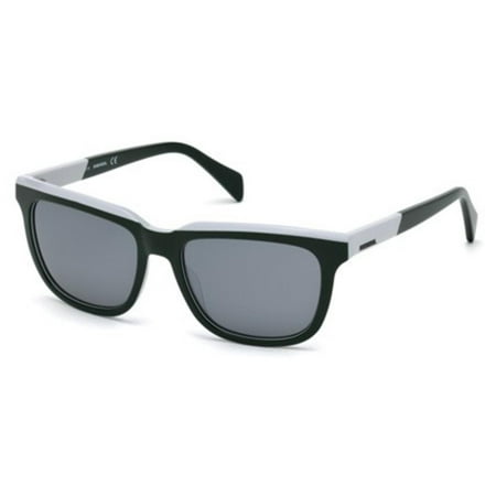 Sunglasses Diesel DL 0224 98C dark green/other / smoke mirror