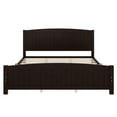 thumbnail image 4 of Bellemave King Size Bed Frame, Wood Platform Bed with Headboard and Footboard, Farmhouse Style King Bed Frame with Support Slats and Strong Structure, No Box Spring Needed-Espresso, 4 of 8