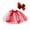 Red, variant on Girls Skirts Rainbow Ballet Hairpin Splice Roleplay Party +Bow Dance Dress Clothes