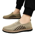thumbnail image 5 of Men's Casual Shoes Soft Sole Comfortable Flying Weave Shoes One Foot Stirrup Dad Shoes Breathable Not Stinky Feet Mesh Shoes Hundred Men's Shoes, 5 of 8