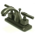 thumbnail image 1 of Kingston Brass KS4645QL 4 Inch Center Lavatory Faucet - Oil Rubbed Bronze, 1 of 2
