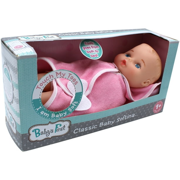 Baby's First Bathtime with Softina Pink Toy Doll All Ages