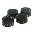 thumbnail image 1 of EeaseCA 4 PCS/ Set Round Guitar Knobs Volume Tone Control Knobs Rotary Knobs for Epiphone Style Electric Guitar Parts Replacement (Black), 1 of 8