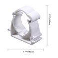 thumbnail image 3 of EeaseCA 10pcs Plastic Water Supply Pipe Clamp Clips with Lock Fit for 25mm Outer Dia Pipe(25mm), 3 of 8