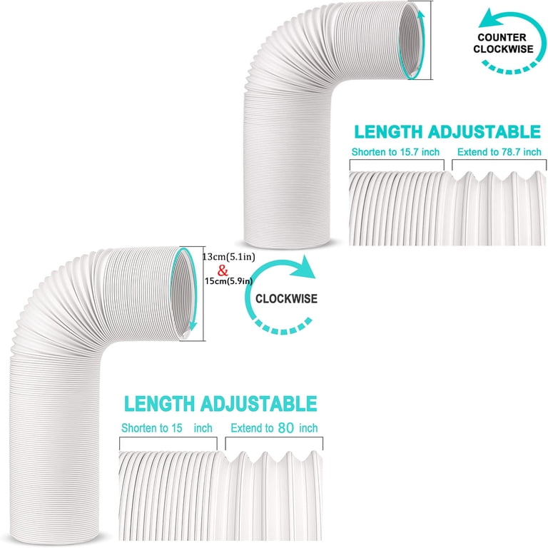 5-inch Tube Portable A/C AC Air Conditioner Exhaust Hose Coupler