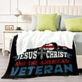 thumbnail image 5 of Veterans Day 50”x40” Blanket Veteran Soft Comfortable Plush Upholstery Home Sofa Bed Multi Size., 5 of 5