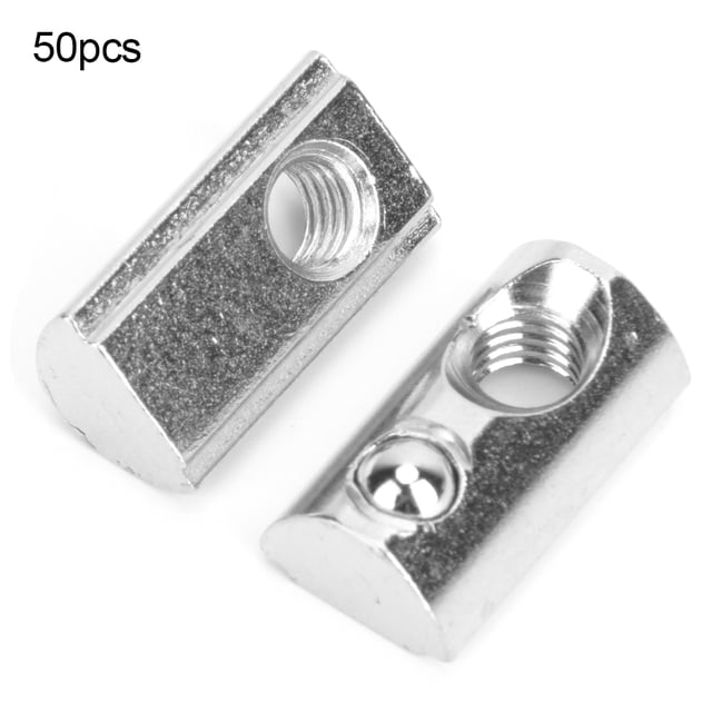 Tuerca Elástica Tuerca De Mármol De 50 Piezas Impresoras 3D Niqueladas Para Cortadoras Láser CNC Cortadoras De Plasma CNC Enrutadores CNC ANGGREK Hardware