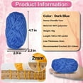 thumbnail image 2 of 3 PCS 120g Soft Chenille Yarn Velvet Yarn for Crocheting,Fluffy Yarn for Knitting and Croche DIY Craft,Warm Yarn for Bag Hat Scarve Clothe Gloves Slippers Doll, 2 of 7