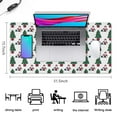 thumbnail image 5 of Long Mouse Pads for Desk,White Christmas Santa and Tree Pattern Desk Mats on Top Of Desks, Desk Mouse Pad Extra Large with 3mm Non-Slip Base and Stitched Edge for Gaming,Office,Work,Home 31.5x15.7in, 5 of 5