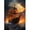 SKU-10, variant on Fantasy Pirate Ship Poster Canvas Painting Waterfall in Forest Nature Tree of Life Wall Art Pictured For Living Room Home Decor50 x 70 cm, unframed,SKU-10
