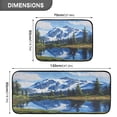 thumbnail image 4 of Kitchen Floor Mat 2 Sets Carpet Floor Mat Kitchen Mat Bathroom Mat Living Room Mat Bedroom Mat Absorbent Delicate Fabric No Ball Mountain Snow View, 4 of 7