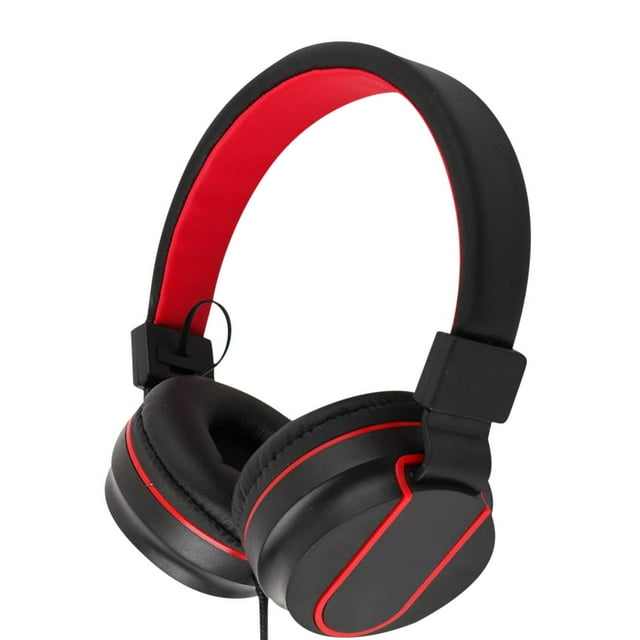 Casque de Jeu avec Microphone, Casque Lourd à Réduction de Bruit Casque de Jeu Filaire Universel Pliable, Casque de Jeu Filaire, Casque Filaire avec Microphone
