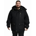 thumbnail image 3 of Soularge Men's Big and Tall Winter Coat Warm Puffer Jacket Hooded Windproof Winter Puffer Coat Black 3X, 3 of 10