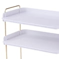 thumbnail image 3 of Contenedor de almacenamiento de encimera, soporte sólido duradero, estante para especias, estante de pie para 3 capas de blanco, 3 of 4