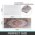 thumbnail image 7 of Kitchen Rugs and Mats Non Skid Washable Bohemian Vintage Pink Carpet Kitchen Mat and Rug Set,Floor Cushion Waterproof Rug,Rubber Backed Area Rugs for Kitchen Laundry, 7 of 7