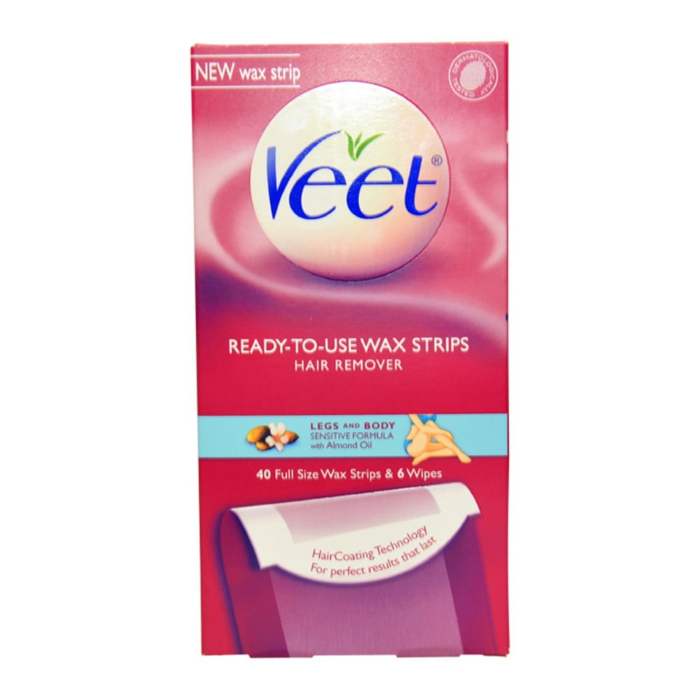 Legs & Body Ready To Use Wax Strips Kit by Veet for Women 2 Pc Kit 40