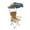 Brown, variant on Colaxi Camping Folding Chair Beach Chair Leisure Chair Easy Carrying Oxford Cloth Multiuse with Shade Canopy for Travel Patio Hiking Green