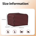 thumbnail image 5 of Gaeub Red Buffalo Plaid Merry Christmas Print 4 Slice Toaster Cover,Bread Machine Cover,Dustproof Fingerprint Protectors and Greasy Protection Anti-sputtering, 5 of 7