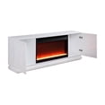 thumbnail image 4 of Lilola Home Clay White Finish TV Stand with Fireplace and Speaker, 4 of 6