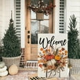 thumbnail image 6 of Fall Floral Pumpkins Garden Flag 12x18 Inch Double Sided Small Burlap Autumn Mason Jar Holiday Flag for Outside Yard Welcome CF1548-12, 6 of 6