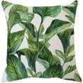 thumbnail image 2 of FYBTOFYBTO 4PC Green Leaf Pillow Case, Creative Painted Pattern Pillow Cover, 18x18 Inch Pillow Cover for Home Pillows Decorative Cushion Cases for Patio Sofa Couch Living Room BedroomFY-001, 2 of 5