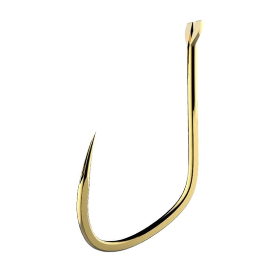 LABRIMP 100pcs High Carbon Golden Fishing Hooks Bait Holder Hooks Tackle for Freshwater and Fishing
