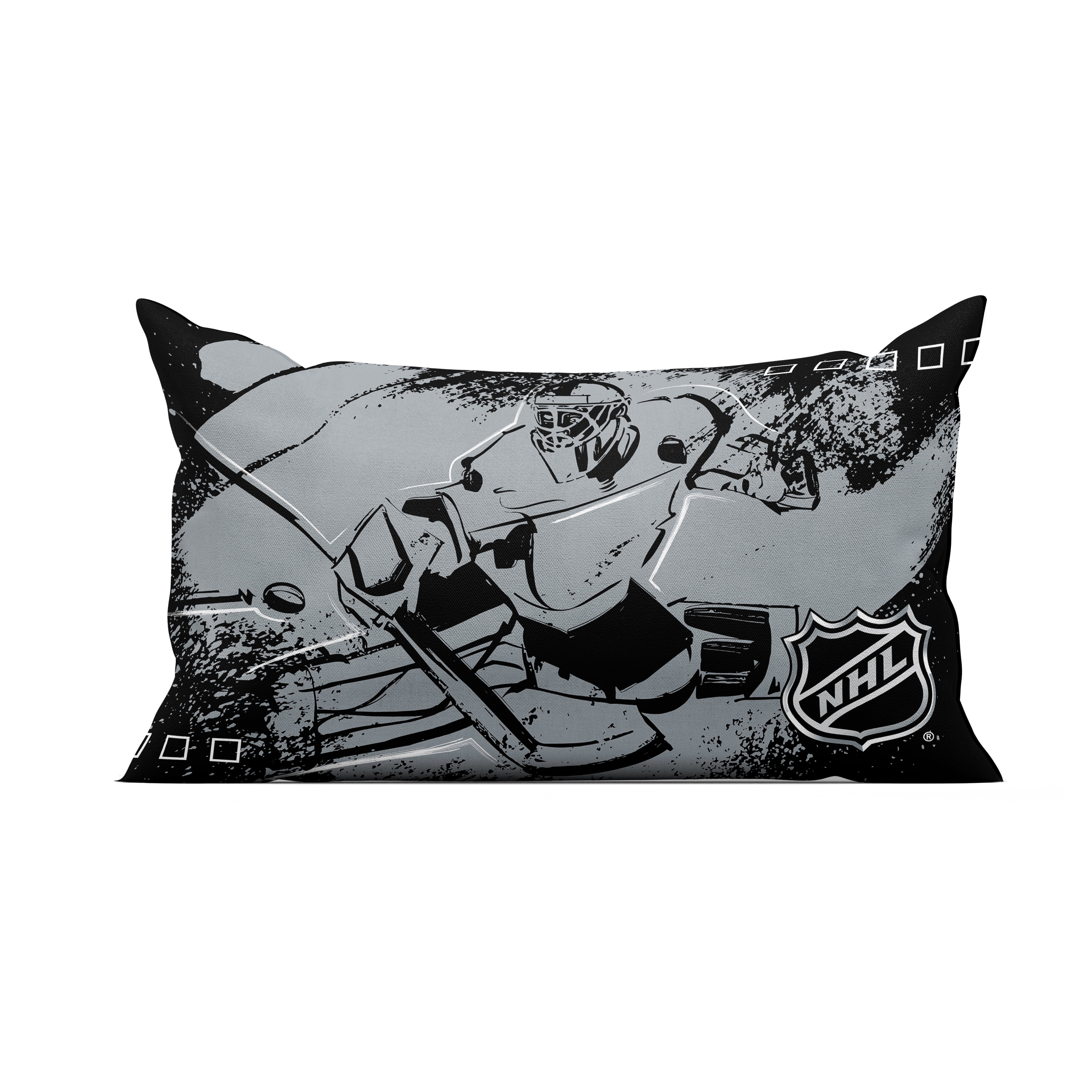 NHL Multi Team Puck Stop Twin/Full Comforter Set with Pillowcase